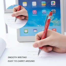 HLPHA 7pcs funny pens for adults, Seven Days of The Week Pen Describing Mentality,Glitter Ballpoint Pens,Black Ink Medium Point 1.0 mm Gift Pens, Cute Pens Office Supplies for Women