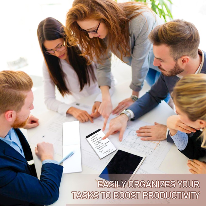 Amaxiu Blank Notepads, 6 Pack 3x5 Inch Note Pad Blank