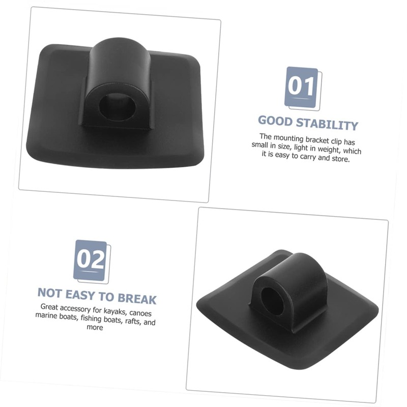 Kisangel 3pcs Kayak Motor Mounting Bracket Engine Mount Clip for