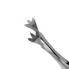 Soro Essentials- 7" Stainless Steel 3 Prongs Ice Tongs Satin