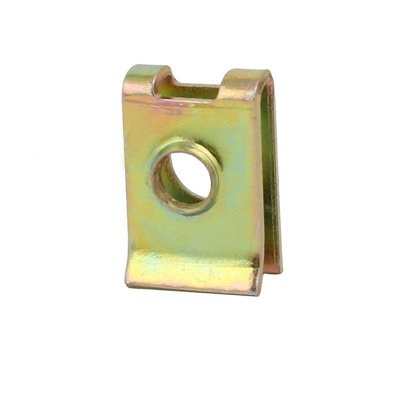 uxcell 20pcs Spring Steel Speed Fastener Extruded U Nut Brass