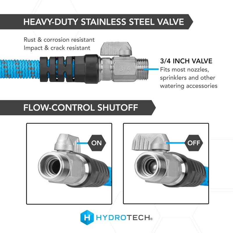 HydroTech 75 ft Expandable Garden Hose - Pro Series, 2x