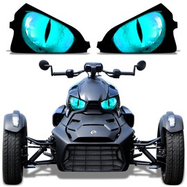 AMR Racing Roadster Headlight Eye Graphics Decal Cover Compatible with Can-Am Ryker 2019-2022 - Eclipse Teal (AMR22374)