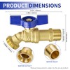 TMOK Quick Connect,Heavy-Duty Brass 3/4" GHT Brass Quick Connectors with