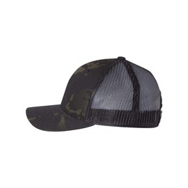 1970 1971 Ford Torino Convertible Fully Embroidered Yupoong 6606 Snapback Trucker Fitted Cap Multicam Black