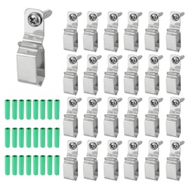 MECCANIXITY 25Pack String Light Hanger Hooks LED Strip Light Holder for 8x13mm Width Strip, Stainless Steel Cord Organizer for Hanging Christmas Light Wall Cable Fairy Lights