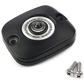 S SYUU Black Front Brake Master Cylinder Cover Cap Aftermarket Part compatible with Harley Dyna 06-17 Softail 06-15 Touring 05-07 Tri Glide 14-18