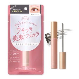 Pmel Pmel Usotsuki Beauty Bundle Mascara, Transparent Black, Mascara, Ari-chan, Volume, Separate, Curl Hold, Waterproof, Metal Comb, Eyelash Makeup