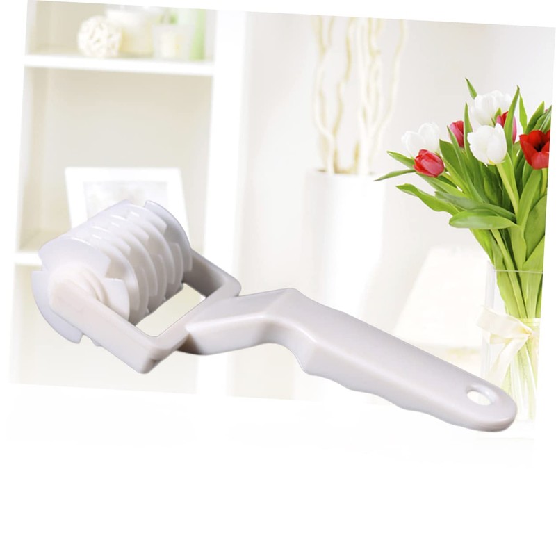 CIYODO Lattice Roller Cutter Tool White Baking Tool for Dough