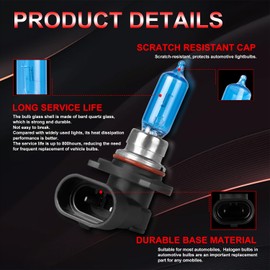 RXTSQI FIT FOR 2011-2014 Dodge Charger,9005 High Beam+H11 Low Beam,400% Bright 5100K White Headlight Bulbs,1:1 Halogen Headlight Bulbs,Upgraded 9005 H11 Combo Bulbs,Plug N Play,4PCS