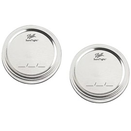 Ball Mason Jar Inner Lid & Ring Set (Wide, Silver (2 Pieces))