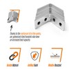 Angle Brackets Corner Bracket for Wood 16 Pcs | 25mm