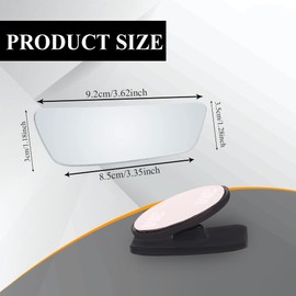 Tecledsn 4PCS Blind Spot Mirror, HD Glass Frameless Convex Rear View Mirrors, Rear View Mirror with Wide Angle Stick, Blind Spot Mirror for Automotive Accessories for Car (Strip shape, 4PCS)