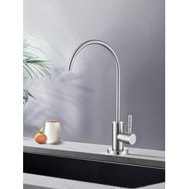Drinking Water Tap,Lead-Free Sink Water Filter Tap,Reverse OsmosisTap for Kitchen Bar Sink,Brushed Nickel SUS304 Stainless Steel