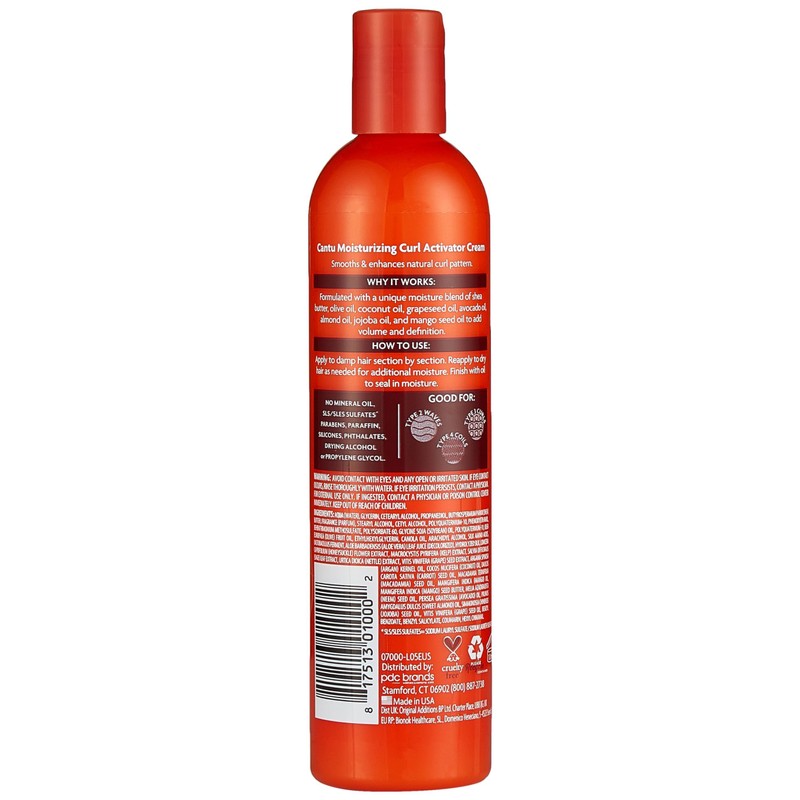 Cantu Cantu Moisturizing Curl Activator Cream, 355ml ( Pack of