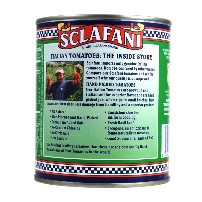 Hand Picked Whole Peeled Plum Tomatoes in 28 Ounce Cans