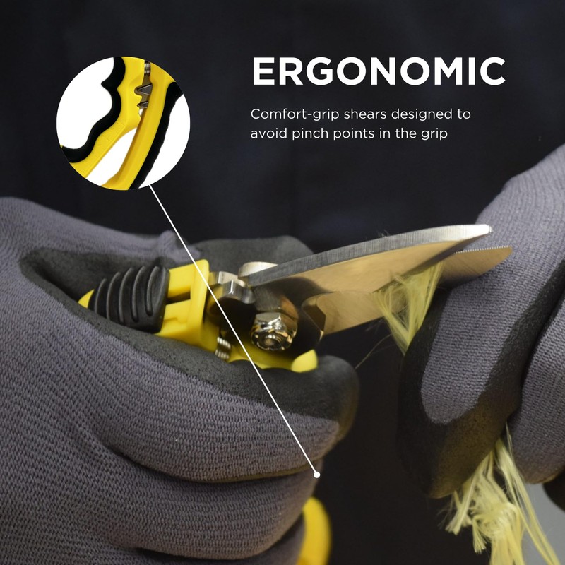 Miller Multi-Purpose KS-3 Angle-Head Fiber Optic Kevlar Scissors, Crimper, and