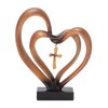 Jesus Entwined Hearts Cross Easter Jesus Cross Ornament Jesus Intertwined