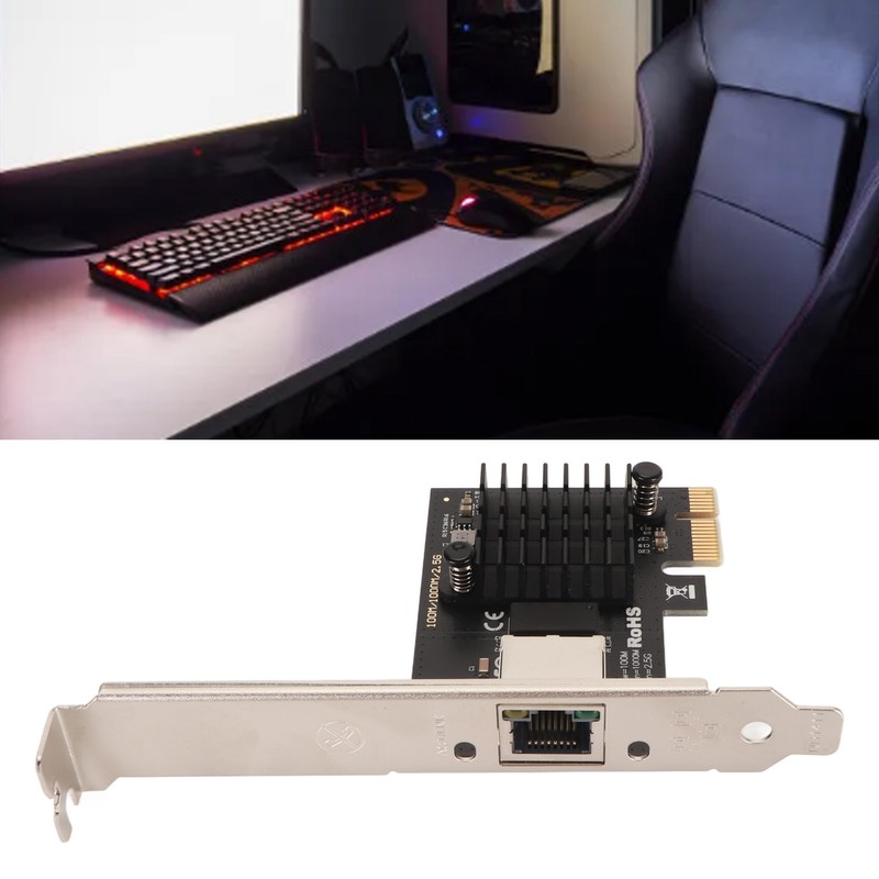 PCIe Network Card 2.5Gbps Remote Wake Up RTL8125 Chip Support