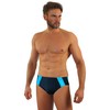sesto senso Men's Swimming Trunks Briefs Swimwear Swimming Shorts, Dark