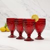Fitz and Floyd Trestle Glassware Ornate Goblets, 4 Count (Pack
