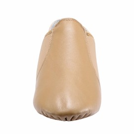 Dynadans - Zapatos de jazz de piel para niñas y niños (niños grandes/niños pequeños), Marrón, 18 MX M Niño pequeño