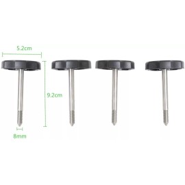 MJR Automotive 4 ea Soft Top Door Surround Knobs / Pins  FITS 1997-2018 Jeep Wrangler TJ / JK