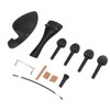 Violin Fiddle Accessories Kit Replacement Parts Metal Wooden for 4/4