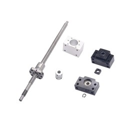 23.62 inch / 600mm Ball Screw RM1204 SFU1204 (End Processing) with Metal Ball Screw Nut and BK10/BF10 End Supports for DIY CNC Machine and 3D Printer