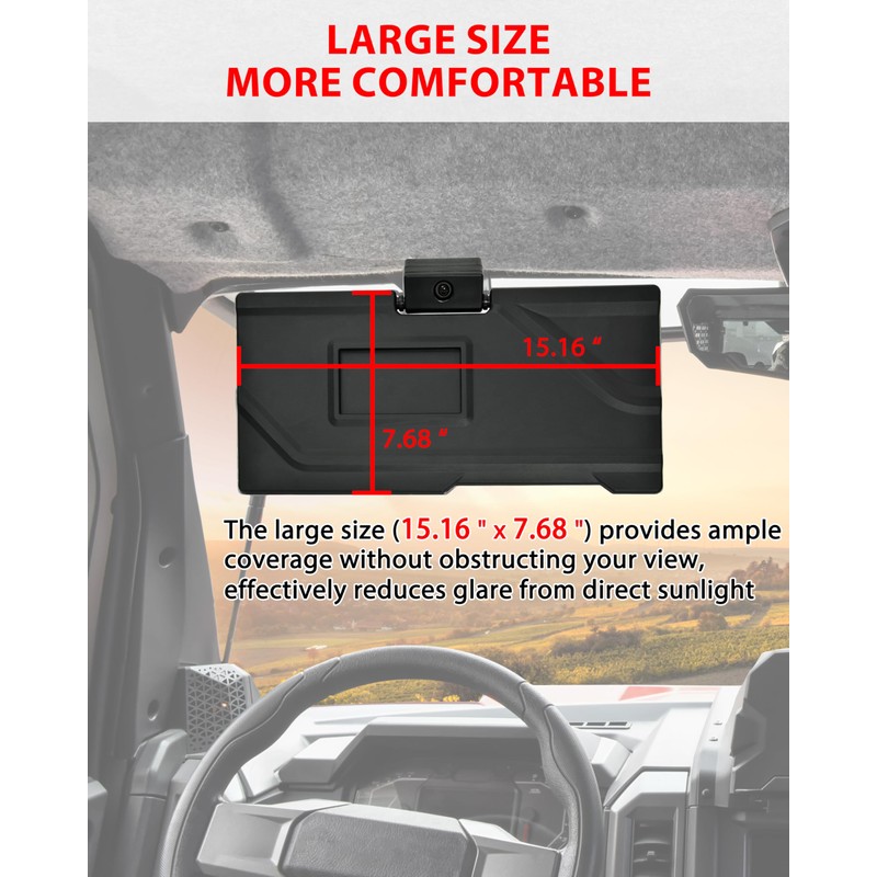 SAUTVS Sun Visors for Polaris Xpedition XP/XP 5/ADV/ADV 5 2024