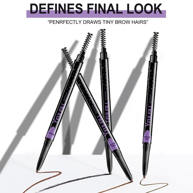 Yfulfill Grey Eyebrow Pencils for Older Women, Soft Eyebrow Pencils