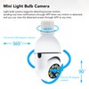 Light Bulb Camera Wireless WiFi 360 Degree Panoramic Motion Detection