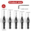 PZJFH 15-Piece Countersink Drill Set, Replacement Drill Bit and 1/4
