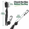Golf Club Cleaning Brush with Lid, Dual-Sided Brush and Groove