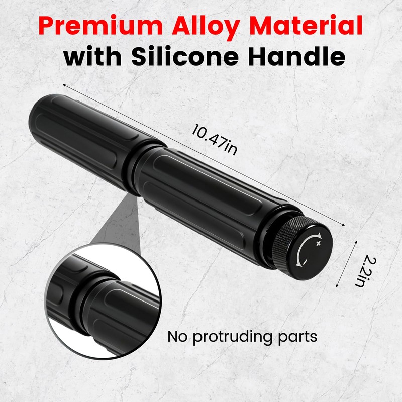 LIZAAL Forearm Strengthener, Adjustable All-Metal Grip Strength Trainer, Wrist Roller