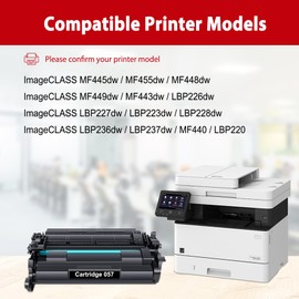 057 Toner Cartridge Replacement for Canon 057 057H CRG-057 Toner for ImageCLASS MF445dw MF448dw LBP226dw LBP227dw LBP228dw MF449dw MF445 Printers (057 Black x1)