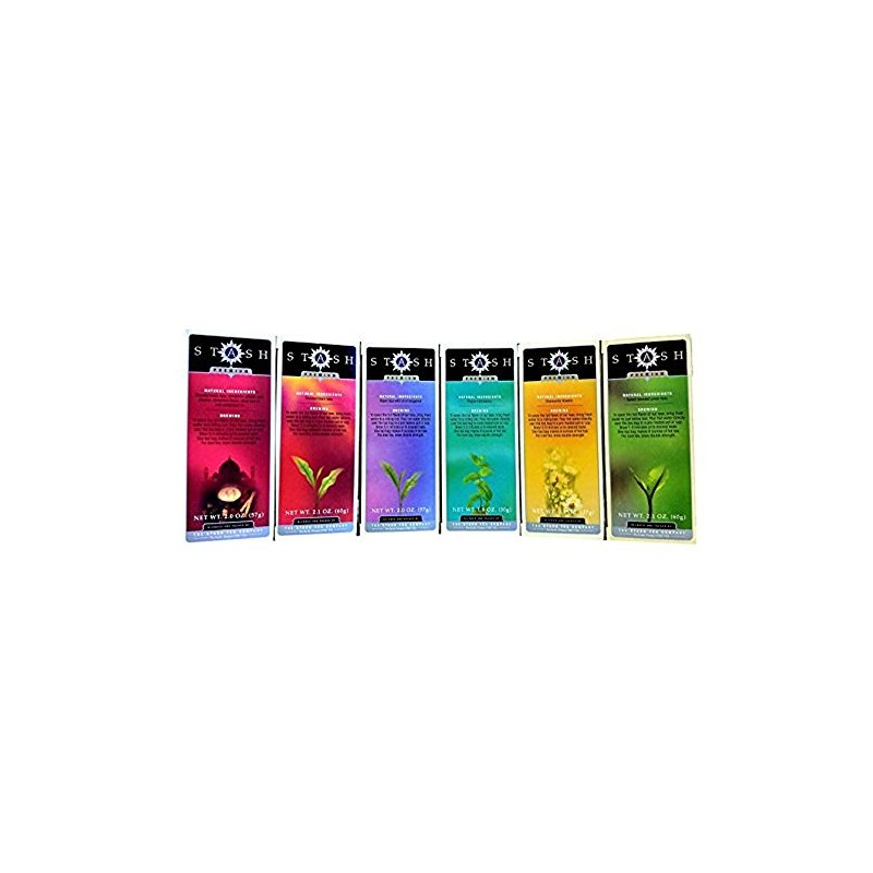 Stash Tea - 6 Flavor Assorted Tea Collection - 30
