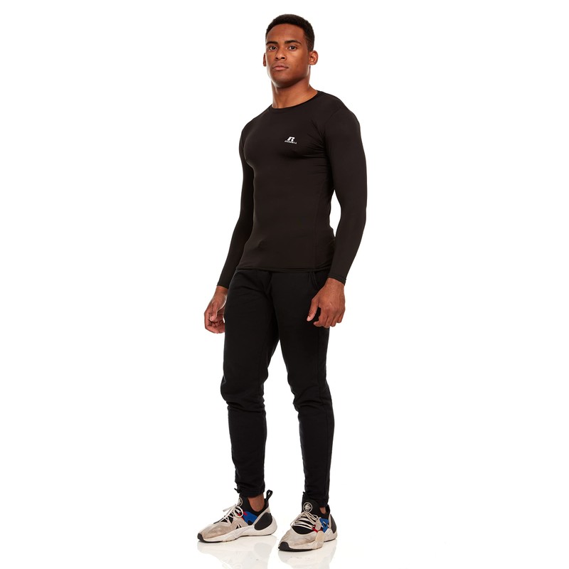 Russell Athletic Men's Long-Sleeve Compression Top Lightweight Compression Shirts for