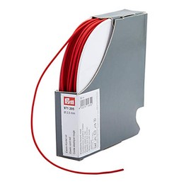 Prym Elastic Cord 2.5 mm 50 m Red, 60% ED 40% Polyester, Ø 2,5 mm