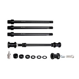 TOPEAK Unisex Adult Sr Pro Carbon Femme Thru Axle Kit M12 x 1.0 for Journey Trailer, Black, M/L
