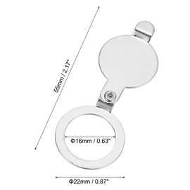 PATIKIL 5/8 Inch Peephole Cover Privacy Door Viewer Peephole Protection for Home Security Apartment Hotel Bright Chrome