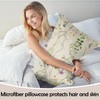 GABraden Microfiber Pillow Cases 2PCS,Floral Print Pattern Pillow Cover Set