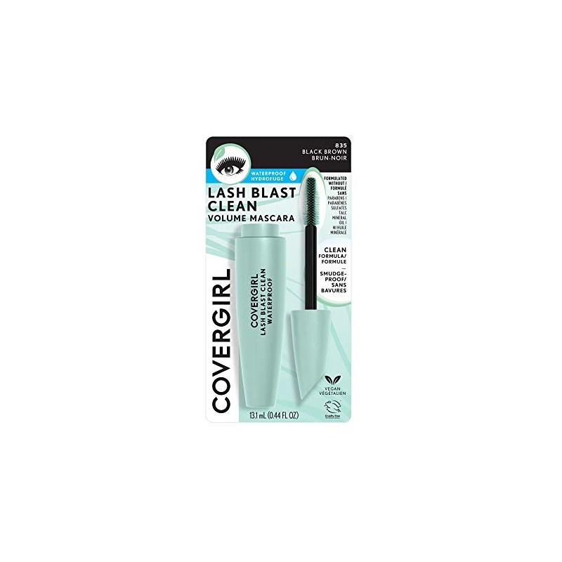 COVERGIRL Lash Blast Clean Waterproof Mascara, Black Brown