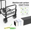 Whitsunday Collapsible 3 in 1 Wagon,Heavy Duty Collapsible Foldable Carts