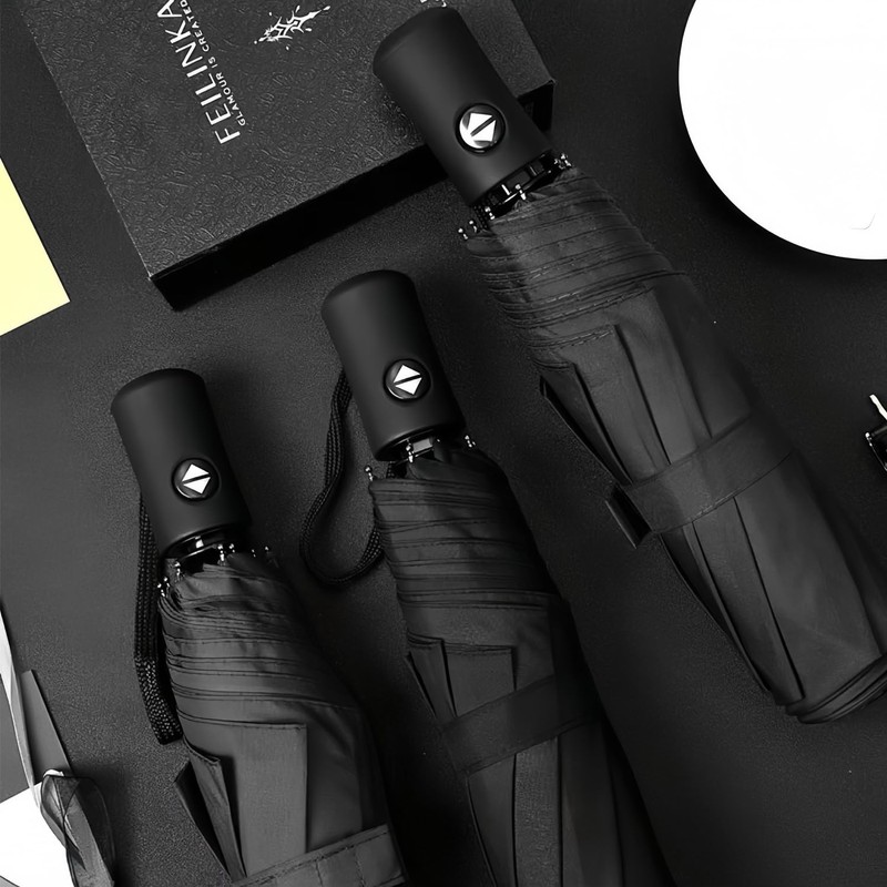 Men & Women 8 Ribs Stormproof Automatic Strong Folding Windproof