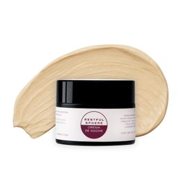 Crema de Noche Restful Sphere - Hidratacin Regeneradora con Karit Q10 y Rosa Mosqueta - Textura Rica para Rostro Cuello y Escote. 40 g