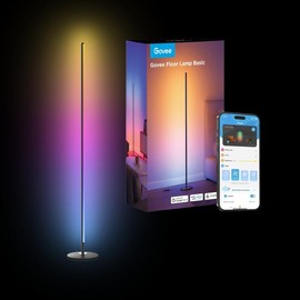 Govee RGBICW Smart Corner Lamp (Matter Compatible) Floor lamp:_Silver