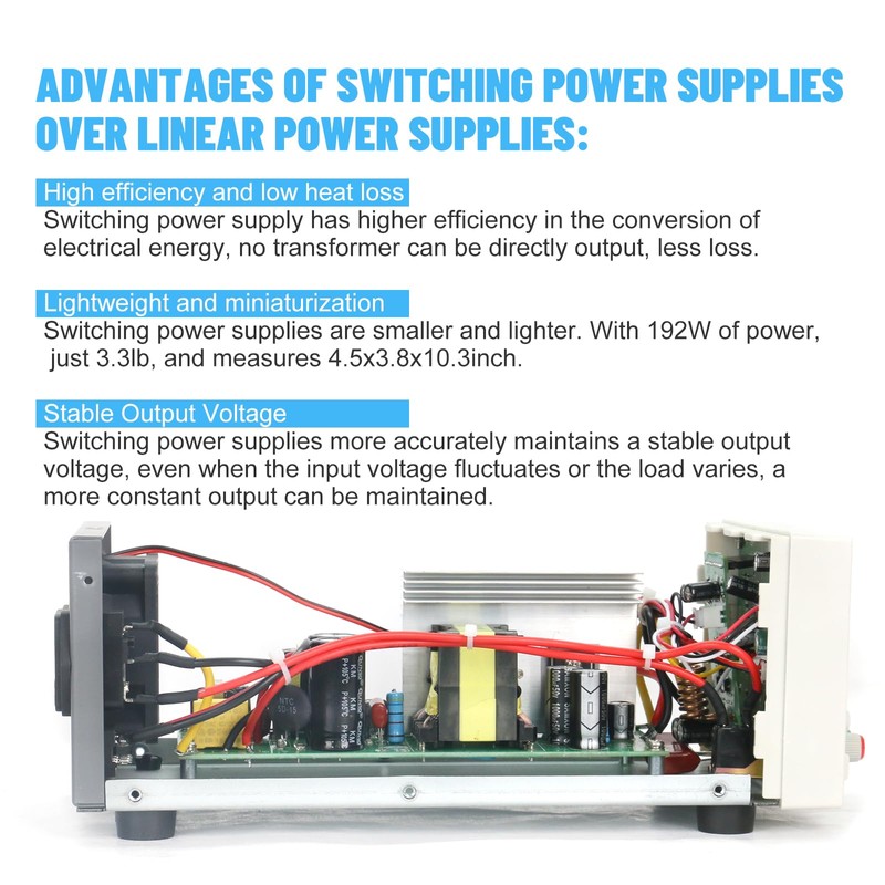 MATRIX DC Power Supply Variable, 32V 6A Adjustable Bench Power