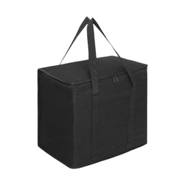 Amusingtao Large Cool Bag Box, Cooler Thermal Food Delivery Bag, Insulated Picnic Lunch-Bag, Insulated Shopping Bags,Cooling Food Bags for Camping, BBQ, Shopping, Fishing, Family Outings(Color:Black)