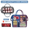 IDEATECH Large Insulated Lunch Bag for Men, Blue, Reusable Cooler